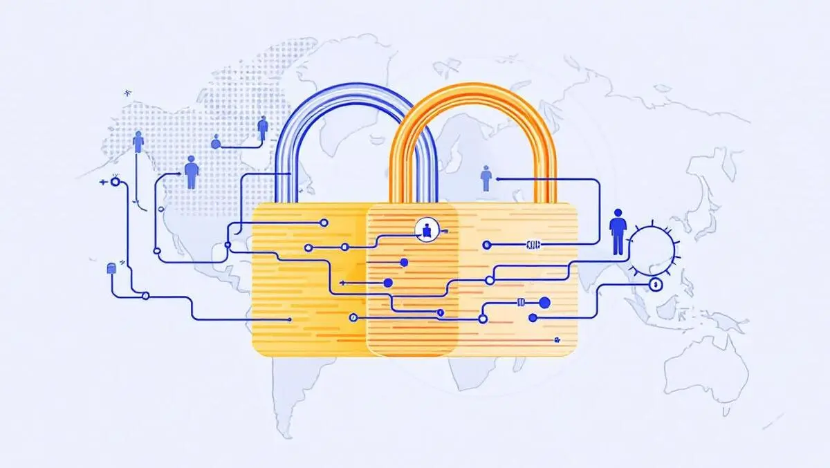Secure data transfer two overlapping locks data streams us europe map