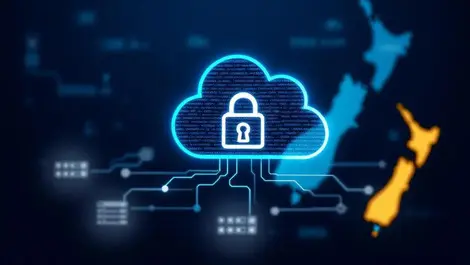 Digital lock cloud servers data protection australia new zealand map