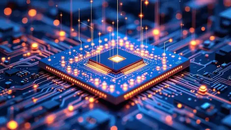 Quantum chip central processor qubit grid error correction lab