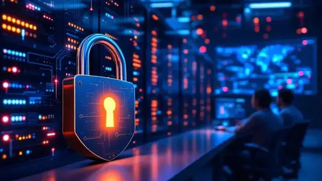 Secure data center control room shield lock resilient infra